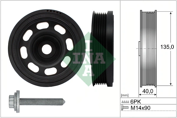 Belt Pulley Set, crankshaft